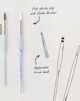 The Watercolour Wash Paintbrush Set