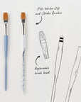 The Watercolour Wash Paintbrush Set