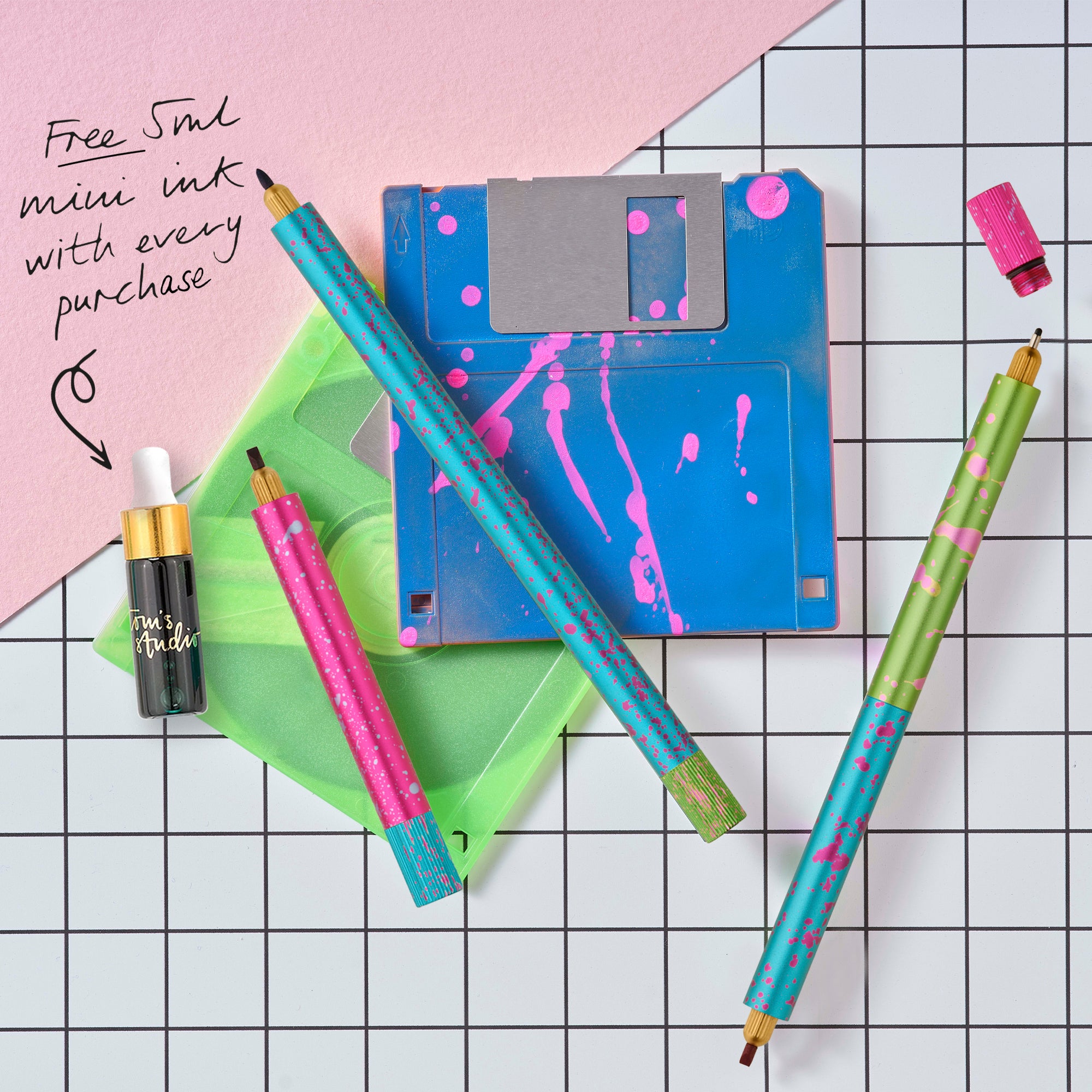 Lumos Splash Refillable Pen Neon Colours Mix And Match Tom s Studio lumos-splash-refillable-pen-neon-colours-mix-and-match-tom-s-studio