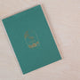 Tom's Studio A5 calligraphy practice pad with gold foiled cover