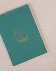 Tom's Studio A5 calligraphy practice pad with gold foiled cover