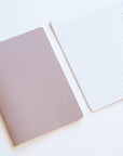 Tom's Studio x Coffeenotes A6 Notebook in Almond, with lined pages, made from recycled coffee cups and eco-friendly materials.