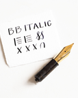 Cursive Italic B fountain pen nib (gold)