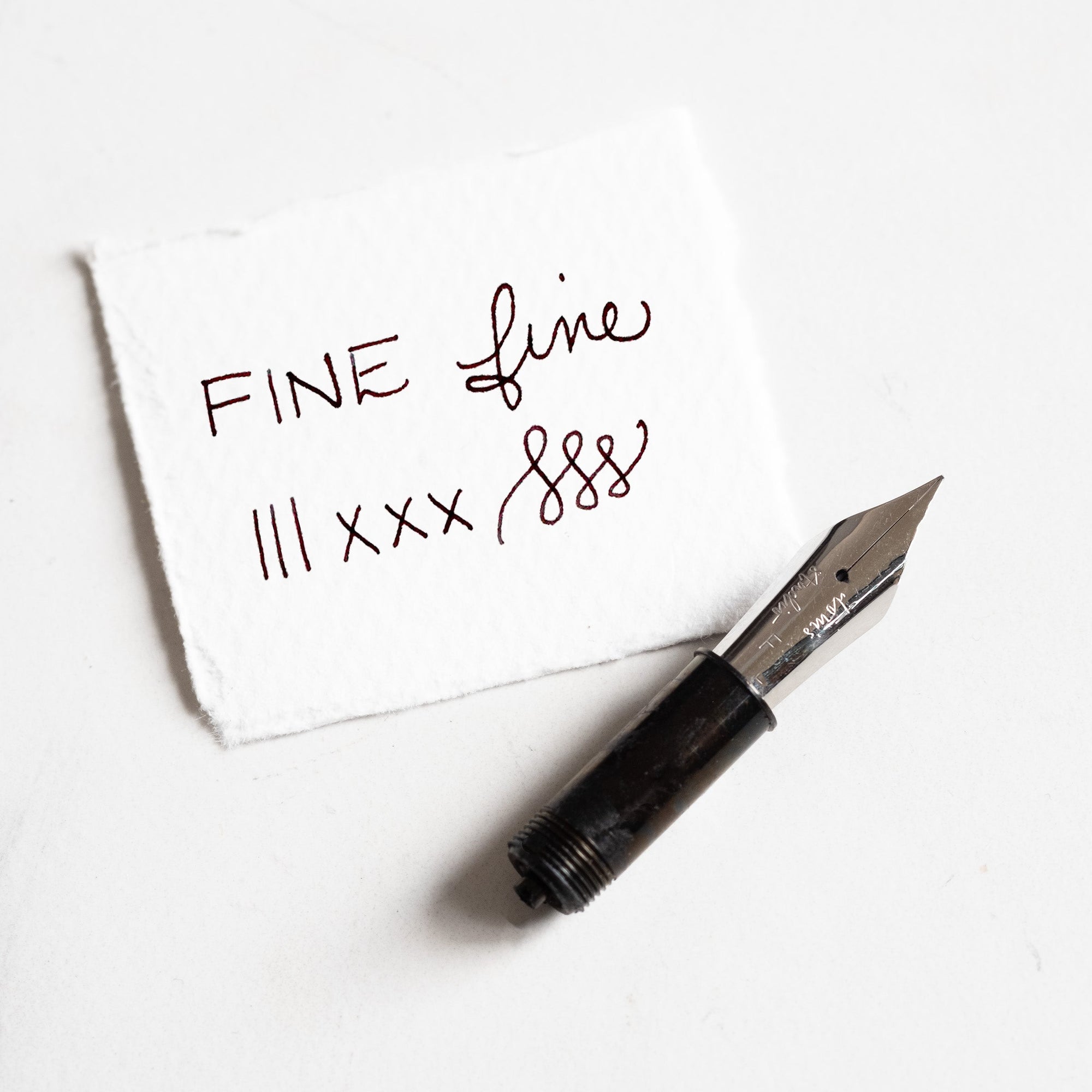 Fine fountain pen nib (stainless steel)