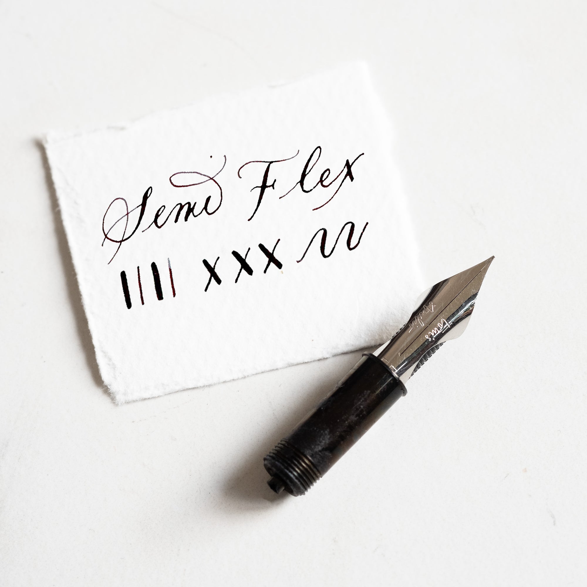 Semi Flex fountain pen nib (stainless steel)