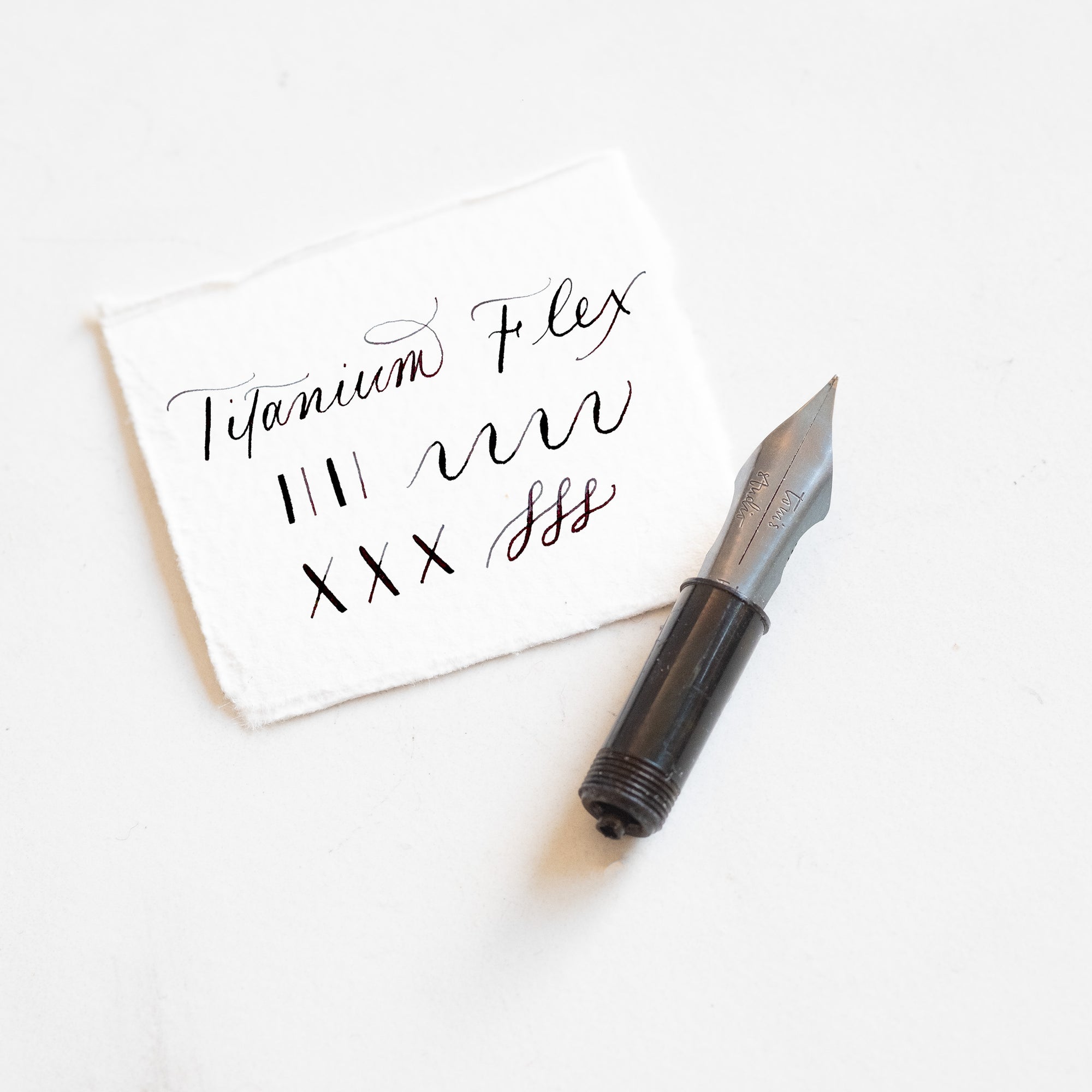 Titanium Flex fountain pen nib