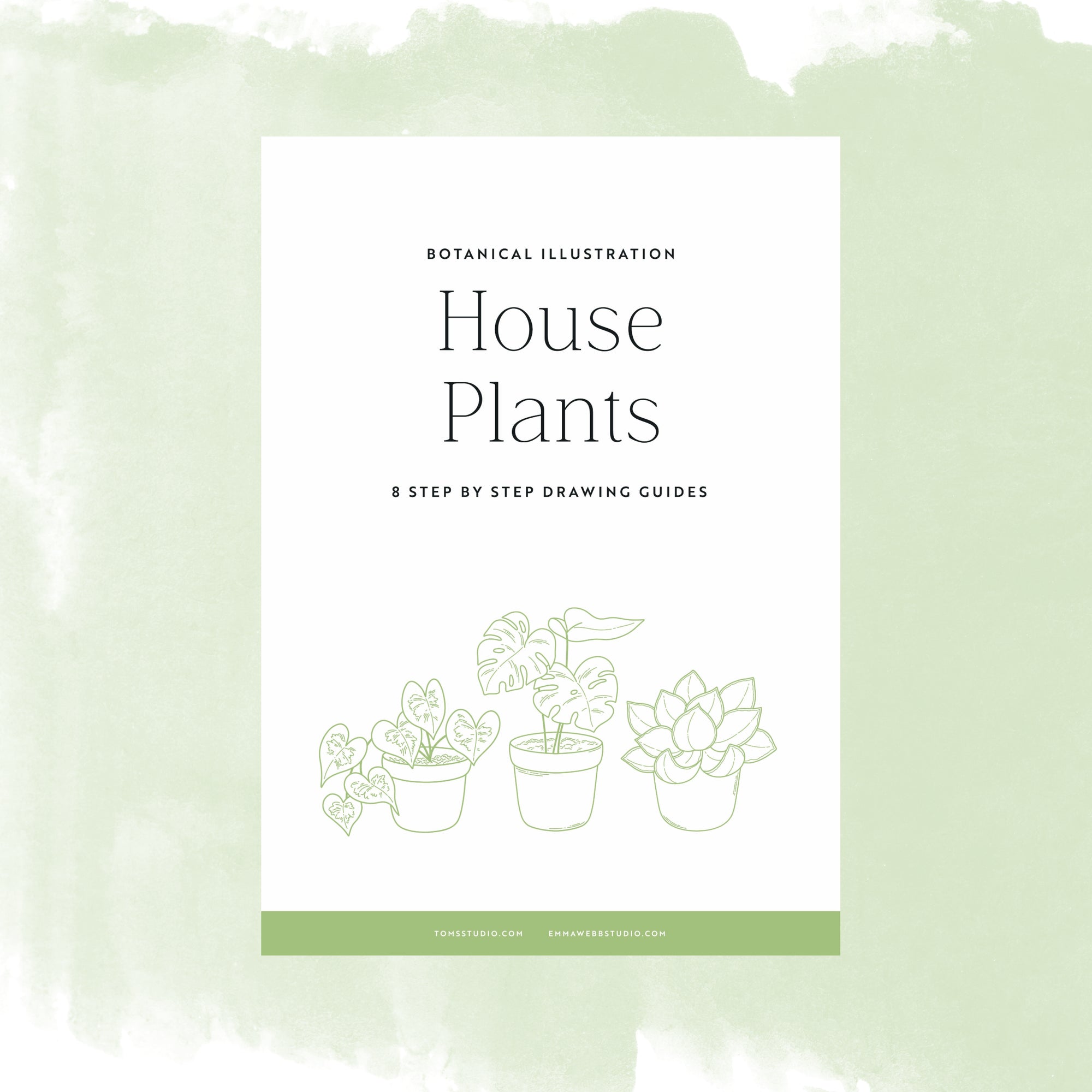 Drawing Guide: House Plants
