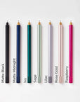 Annotated image of all colours of the Lumos Pro Single refillable pen