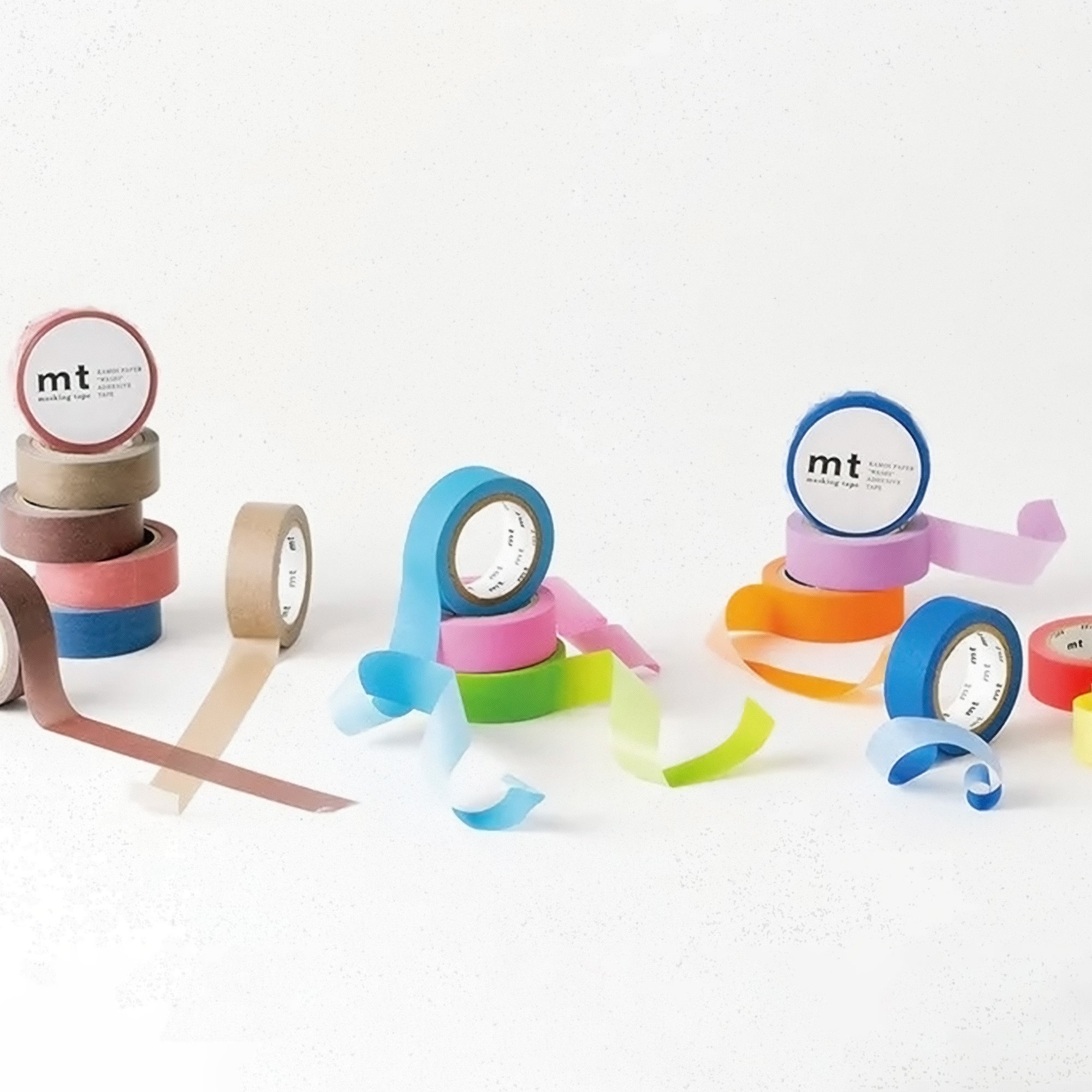 A selection of MT washi tapes in assorted colours
