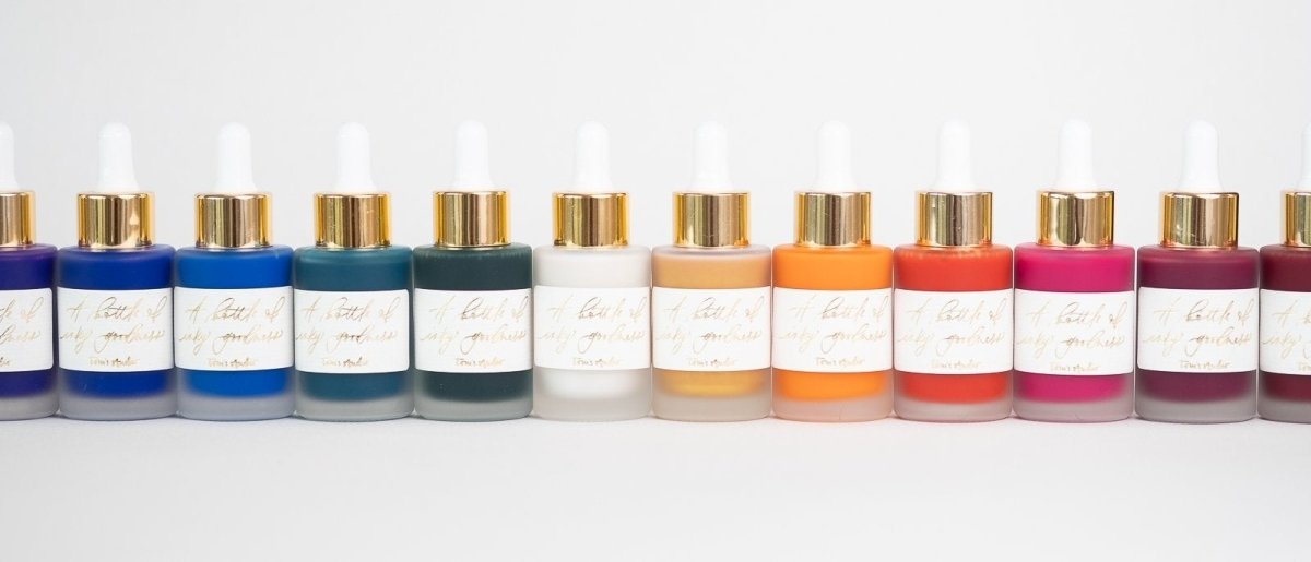 A selection of Tom's Studio calligraphy ink in various colours