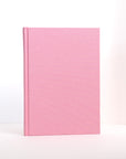 Semikolon A5 notebook in Flamingo pink with premium linen bound cover.