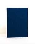Semikolon A5 notebook in Marine blue with premium linen bound cover.