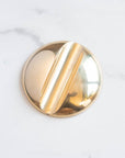 Detail shot of the Solid Brass Pen Rest