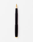 The Studio Fountain Pen in Black with Medium Gold nib