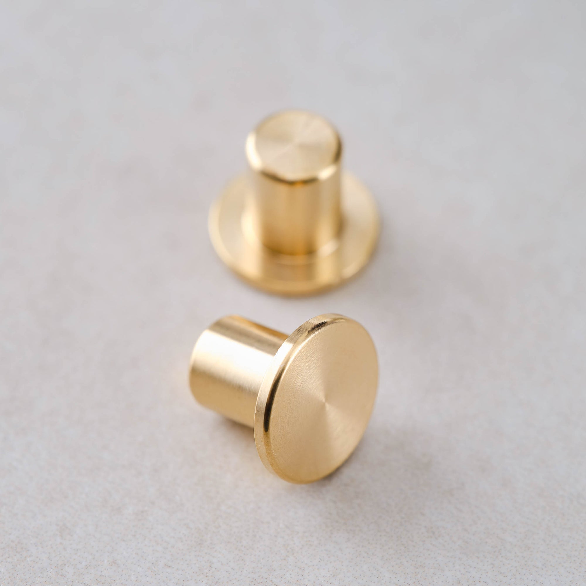 Pair of solid brass studs for the Studio Pad refillable, customisable notebook and organiser