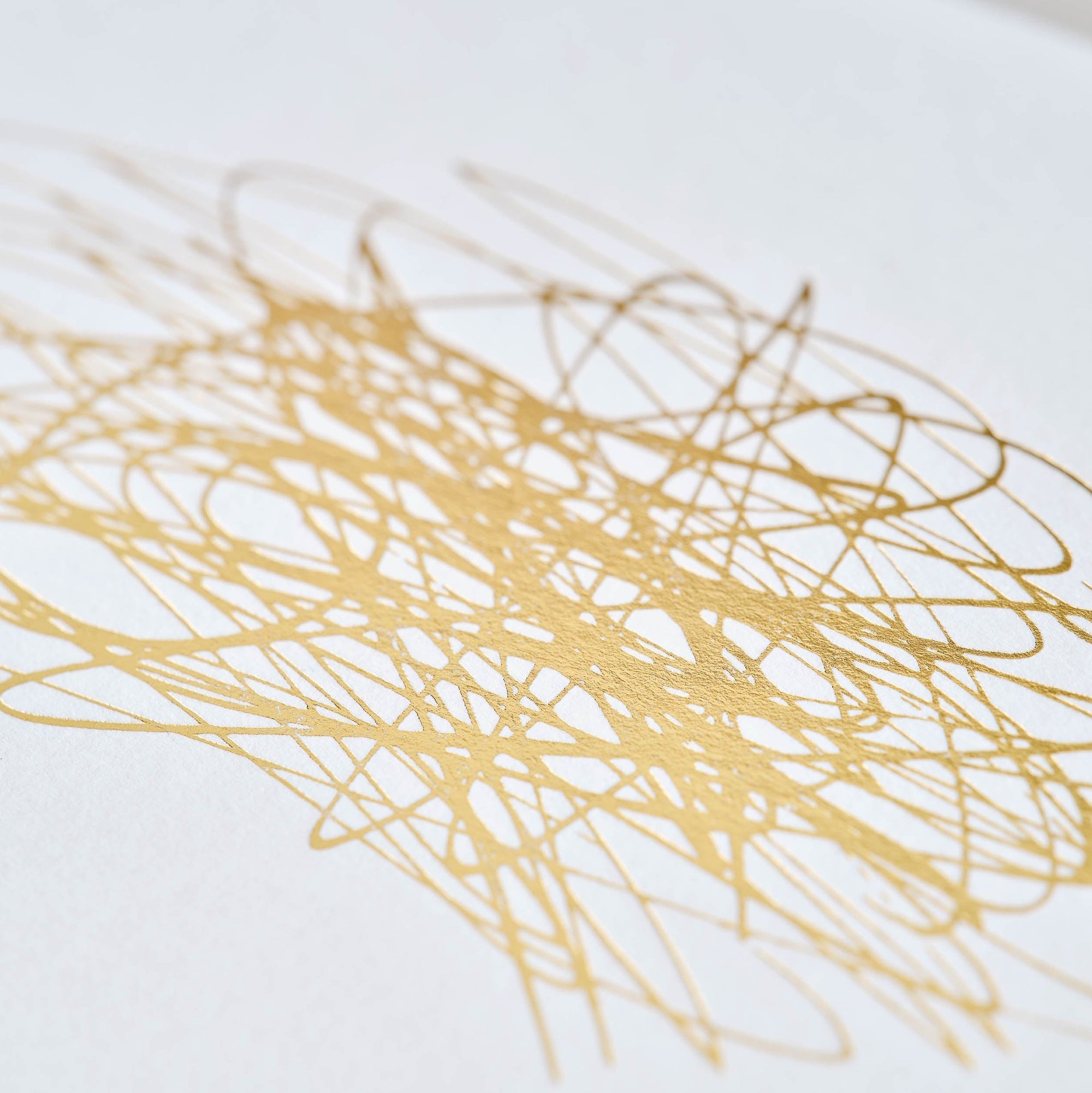 Detail of  gold foiled cover on the Studio Pad refillable, customisable notebook and organiser