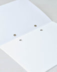 Inside of the cover for the Studio Pad refillable, customisable notebook and organiser