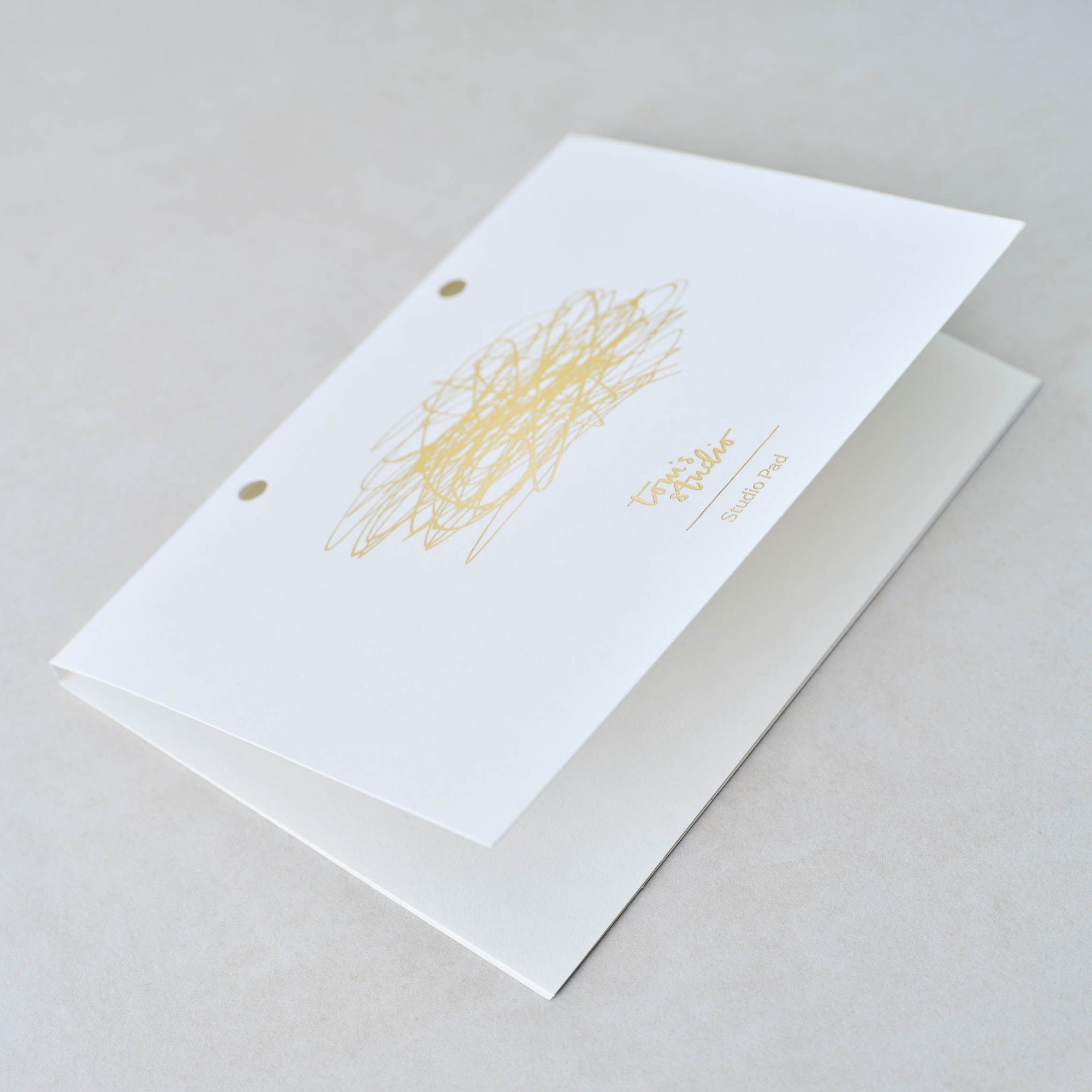 Replacement cover for the Studio Pad refillable, customisable notebook and organiser with gold foil detail