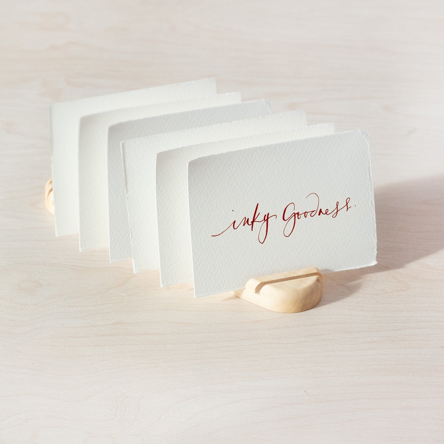 Envelope Rack crafted from beautiful British sycamore, made by Keiyosa