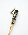 Black and gold marble oblique calligraphy pen