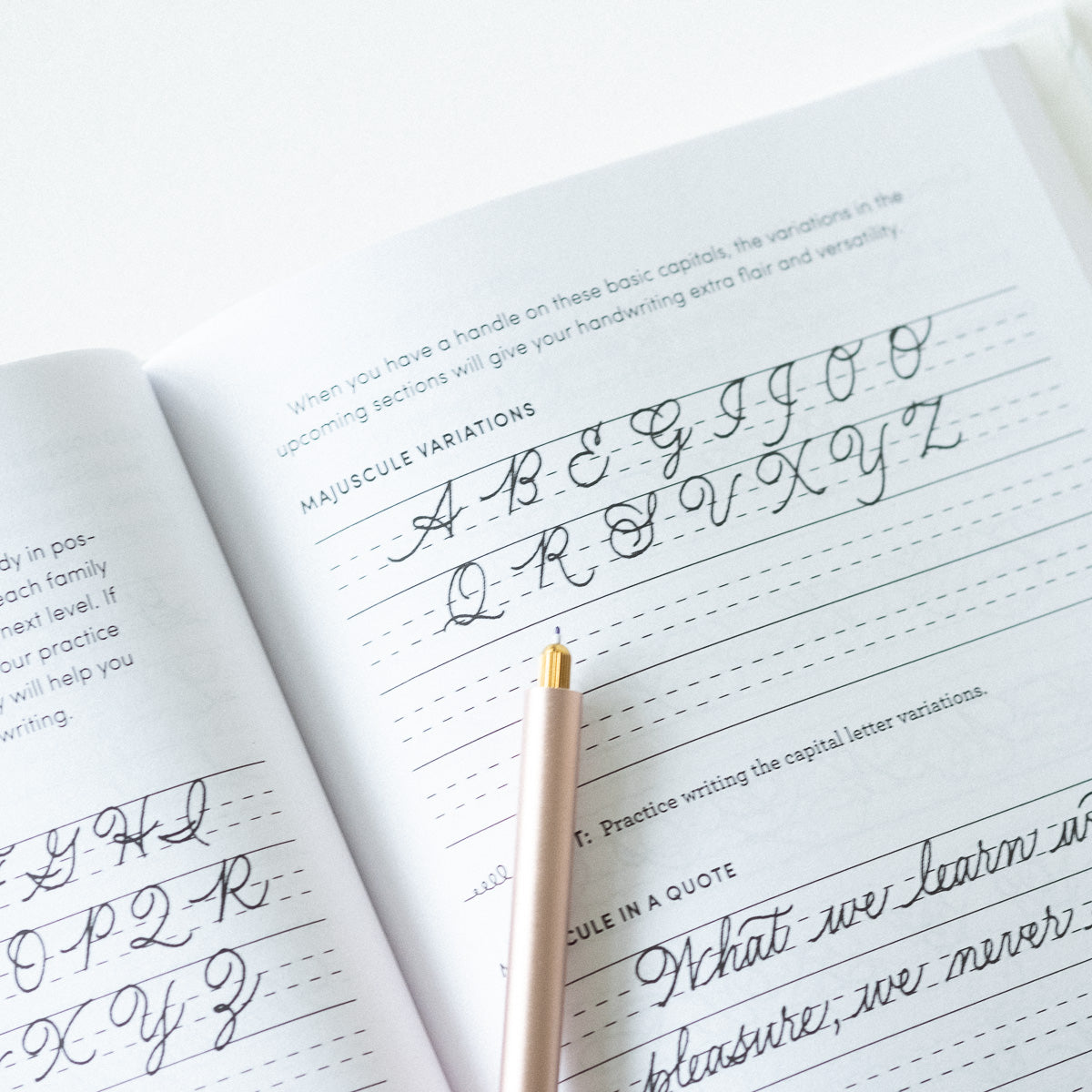 The Lost Art of Handwriting by Brenna Jordan - book internals sample.