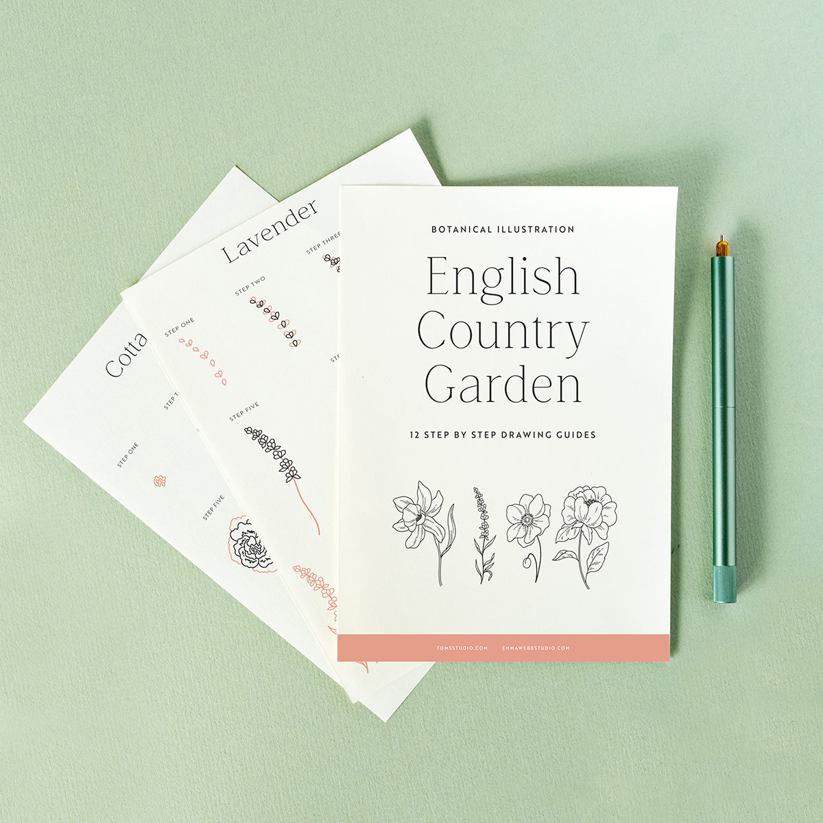 Drawing Guide: English Country Garden