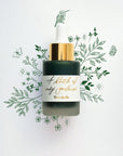 Emerald - Calligraphy Ink in bottle with illustration in ink