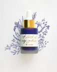 Iris - Calligraphy Ink in bottle with illustration in ink
