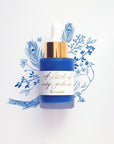 Peacock - Calligraphy Ink in bottle with illustration in ink