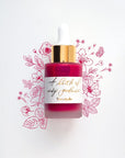 Hot Pink - Calligraphy Ink in bottle with illustration in ink