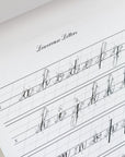 A full alphabet from the Copperplate Practice Pad by Logos Calligraphy - Lowercase Letters