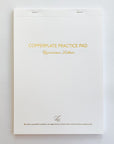Cover of the Copperplate Practice Pad by Logos Calligraphy - Uppercase Letters