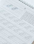 A sample page from Cursive Practice Workbook by Logos Calligraphy - Uppercase Letters