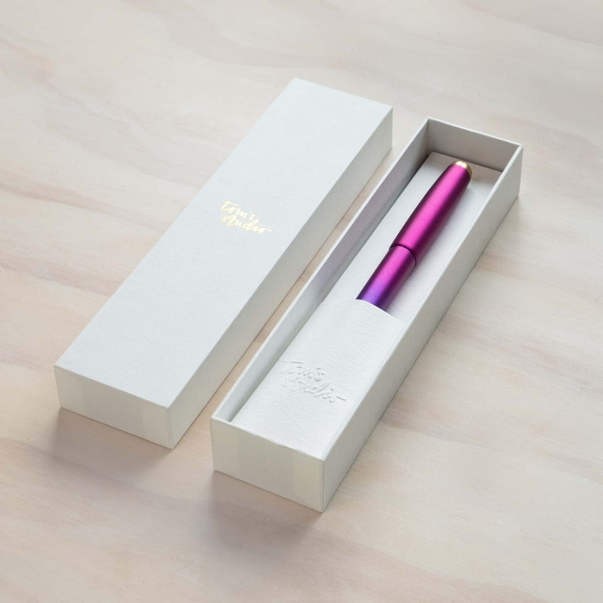 The Spark Fountain Pen in joy colouration in its box made for remarkable creativity