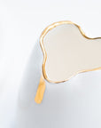 Detail shot of gold rim of Fine Bone China Artist's Water Jug by Wendy Tournay
