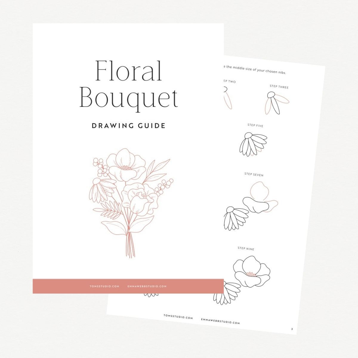 Drawing Guide: Floral Bouquet