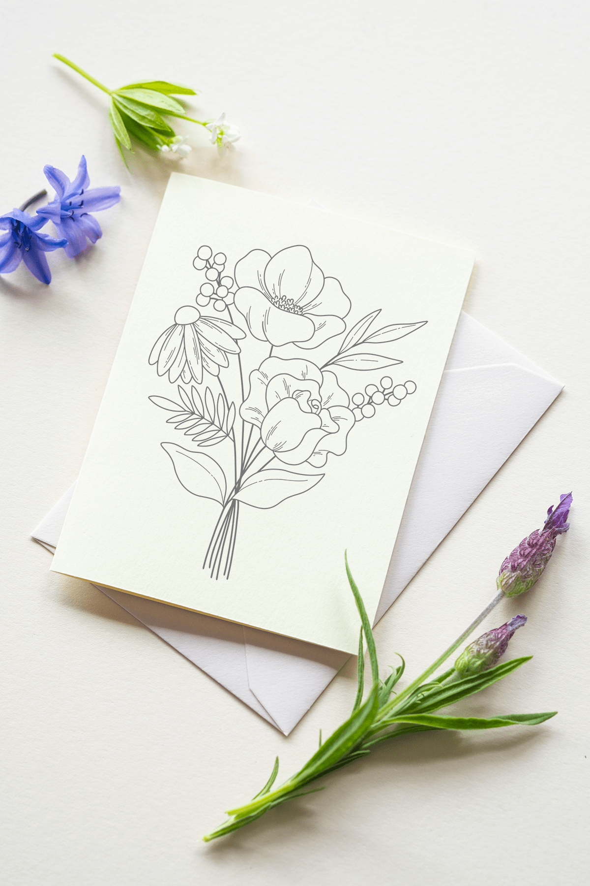 Bouquet Drawing Guide