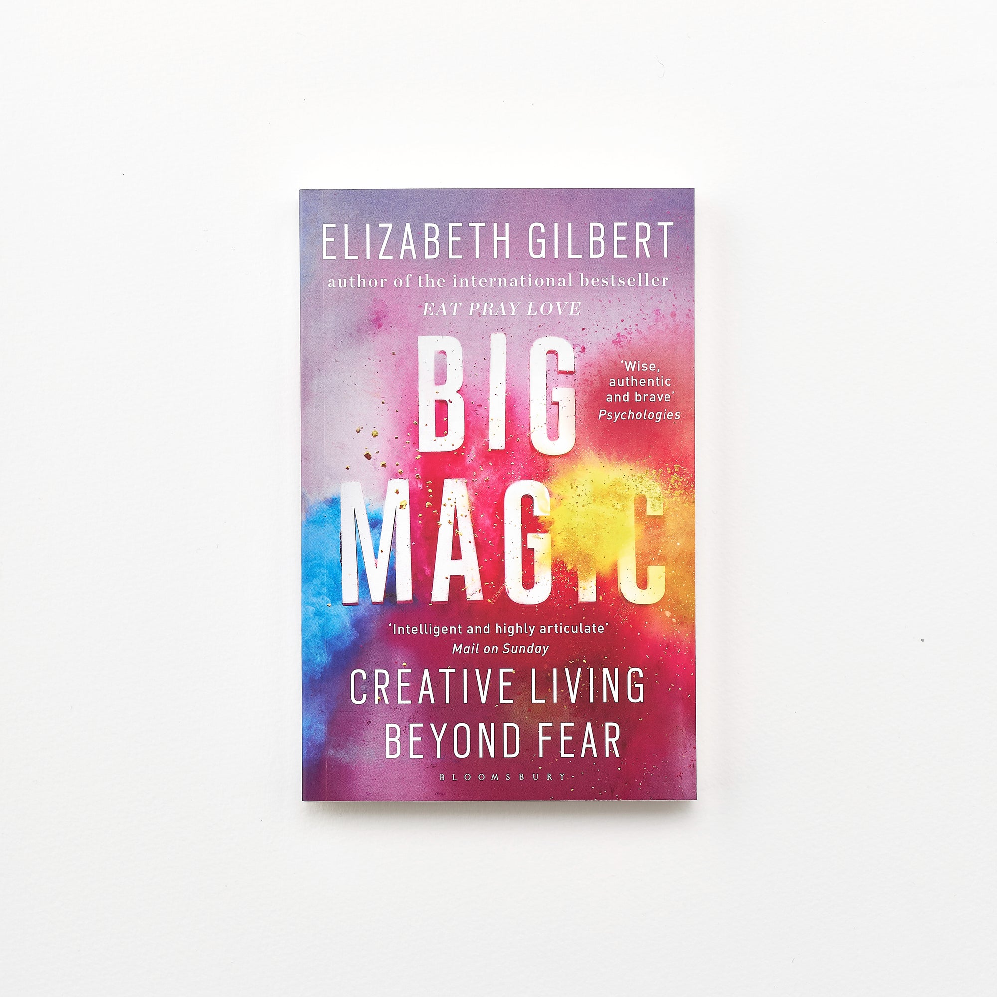 Cover of Big Magic by Elizabeth Gilbert – a book about living creatively, shown on a white background.