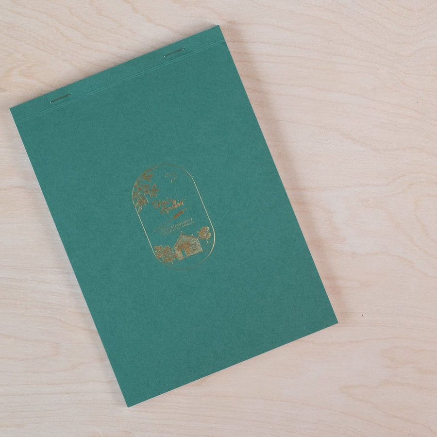 Tom's Studio A5 calligraphy practice pad with gold foiled cover