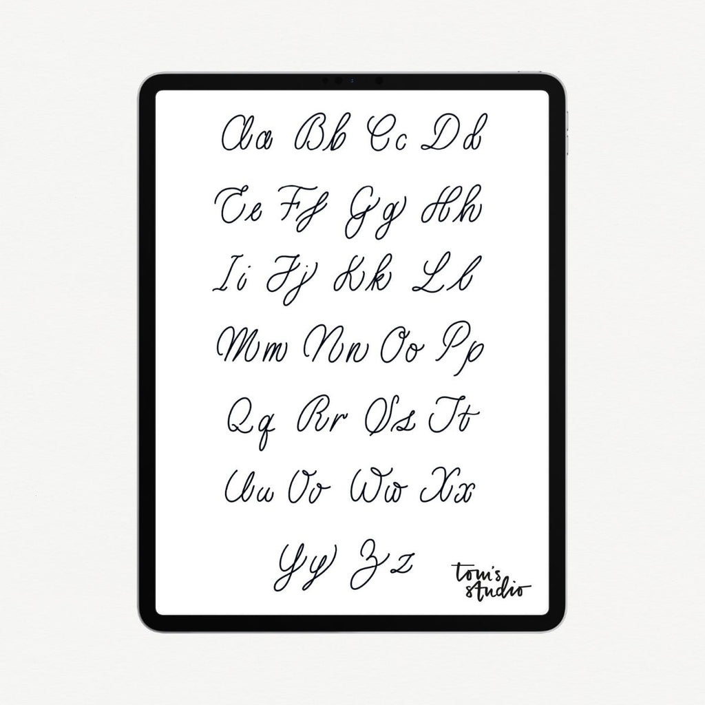 Monoline Alphabet Guide – Perfect Penmanship with Digital Download ...