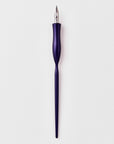 Flourish calligraphy pen with straight nib setting in Iris