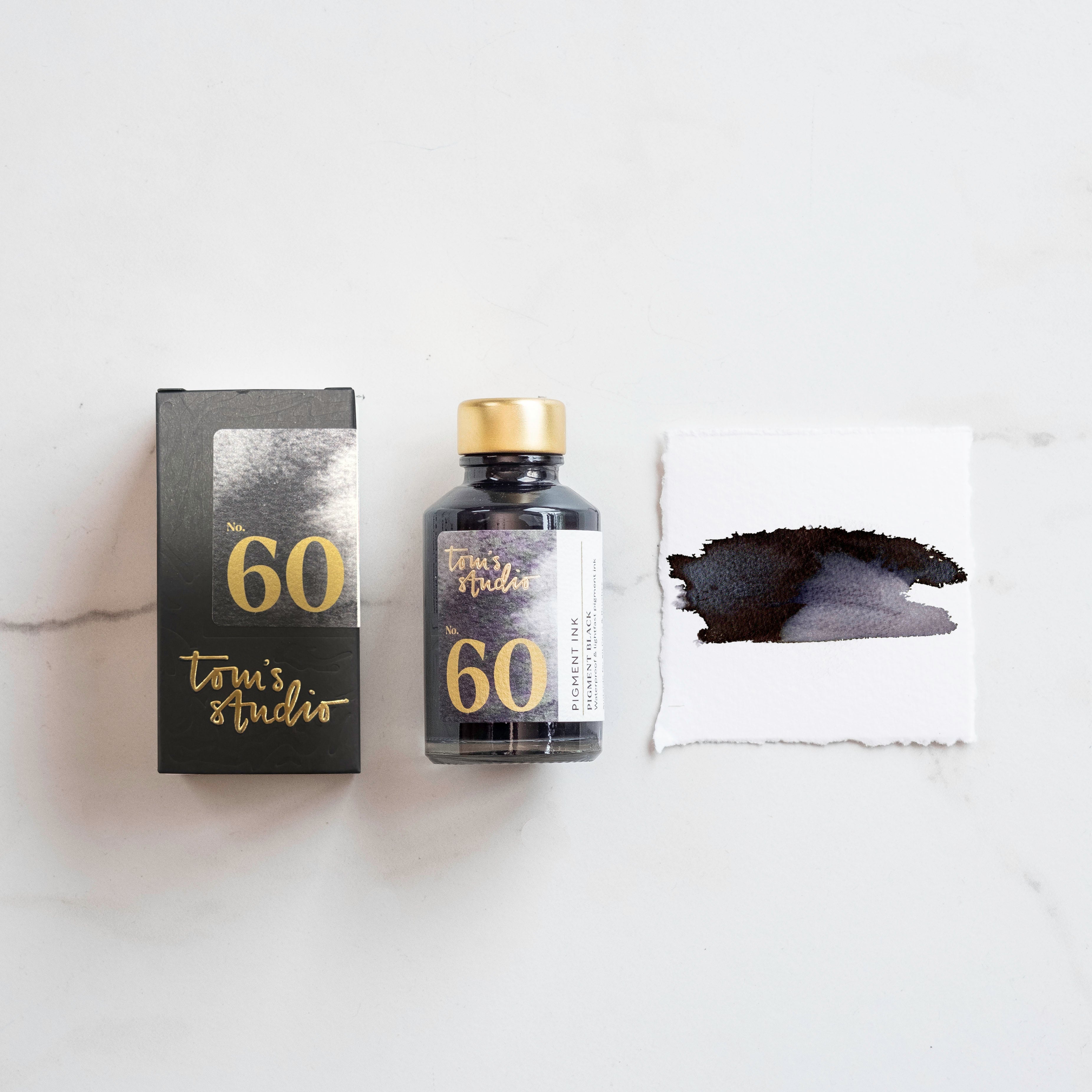 Fountain Pen Ink 60 – Pigment Black, Waterproof and Lightfast – Tom's ...