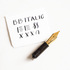 Cursive Italic B fountain pen nib (gold)