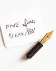 Fine fountain pen nib (gold)