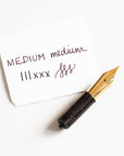 Medium fountain pen nib (gold)