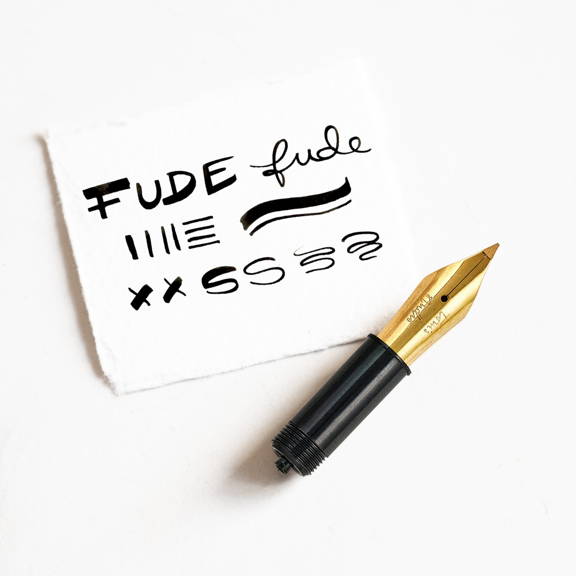 Fude fountain pen nib