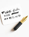 Fude fountain pen nib