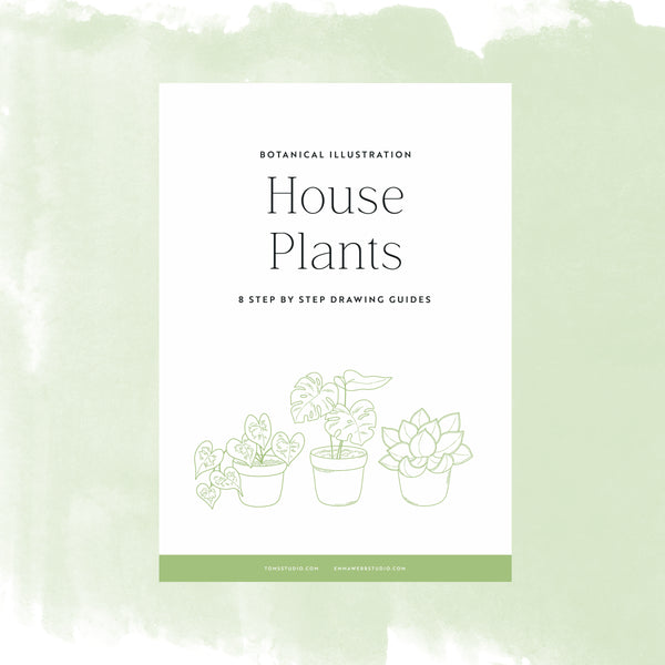 Drawing Guide: House Plants – Tom's Studio