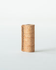 Handmade by Edward De Lacy, a pen grip and rollstop for the Lumos refillable pen – shown in natural cork