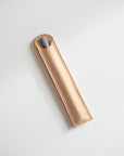 Leather Pen Sleeve for the Lumos Pro in Natural, with the Lumos Pro in Lilac